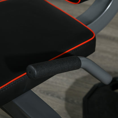 SPORTNOW Seated Leg Extension and Curl Machine, Adjustable Leg Raise Machine and Curl Machine with Plate Loaded for Hip, Thigh, Lower Body Workout