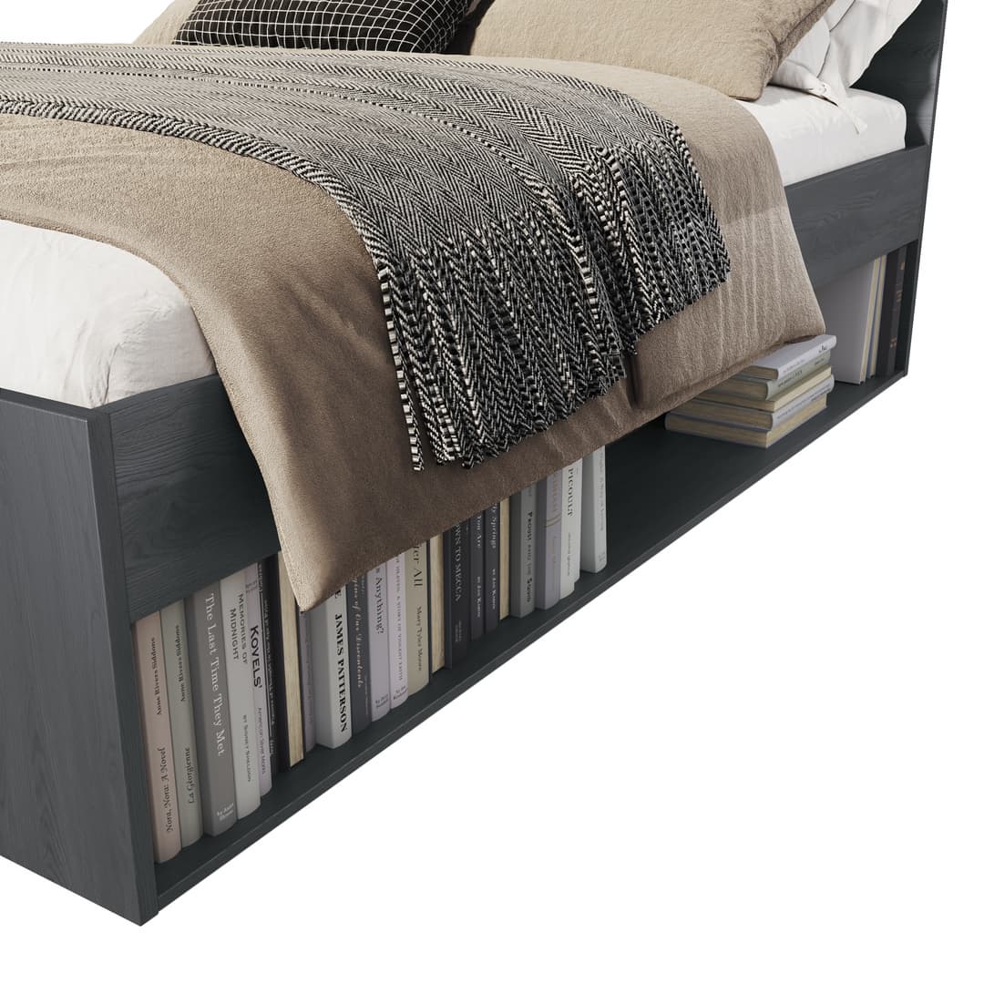 Galaxy Divan Bed [Oak Carbon]