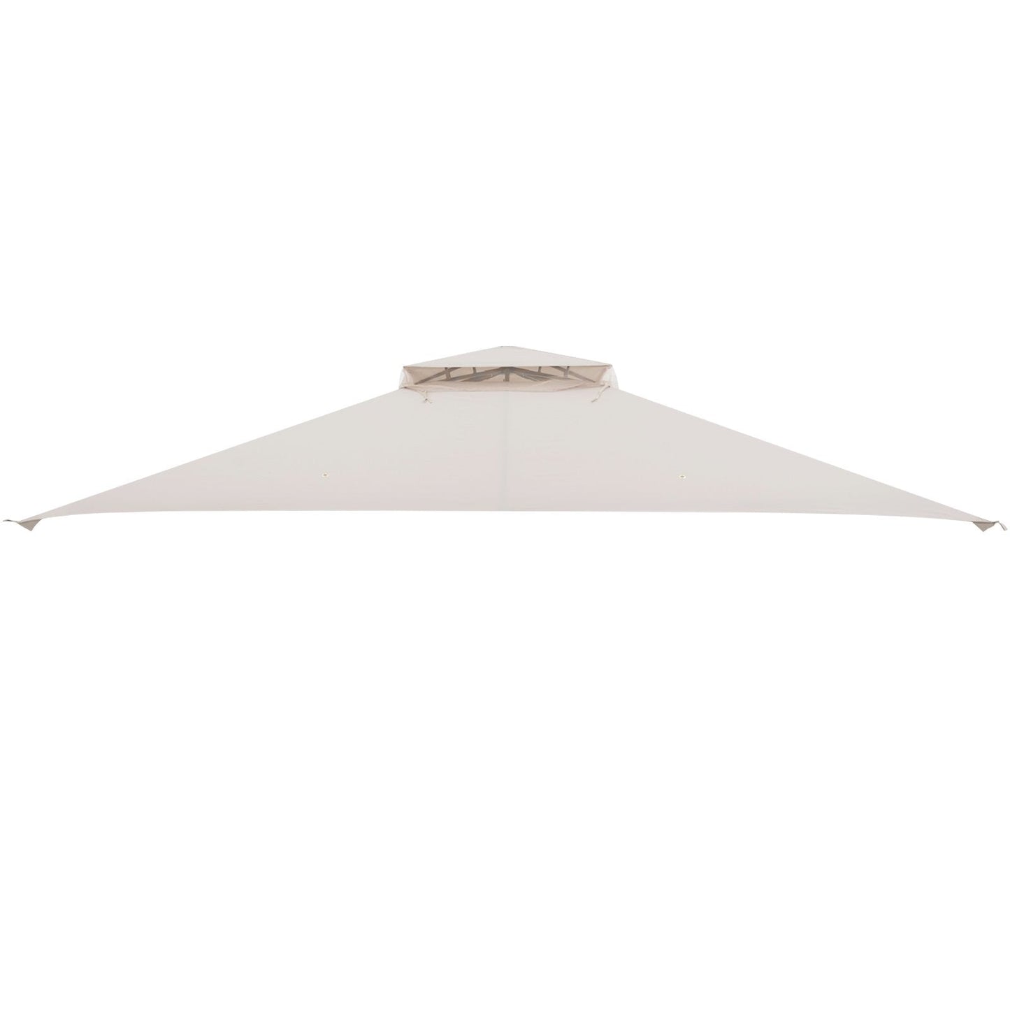 368 x 303CM Gazebo Replacement Top with Air Vent and Drainage Holes-Beige