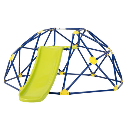 Geometric Dome Climber and Play Set with Slide-Green