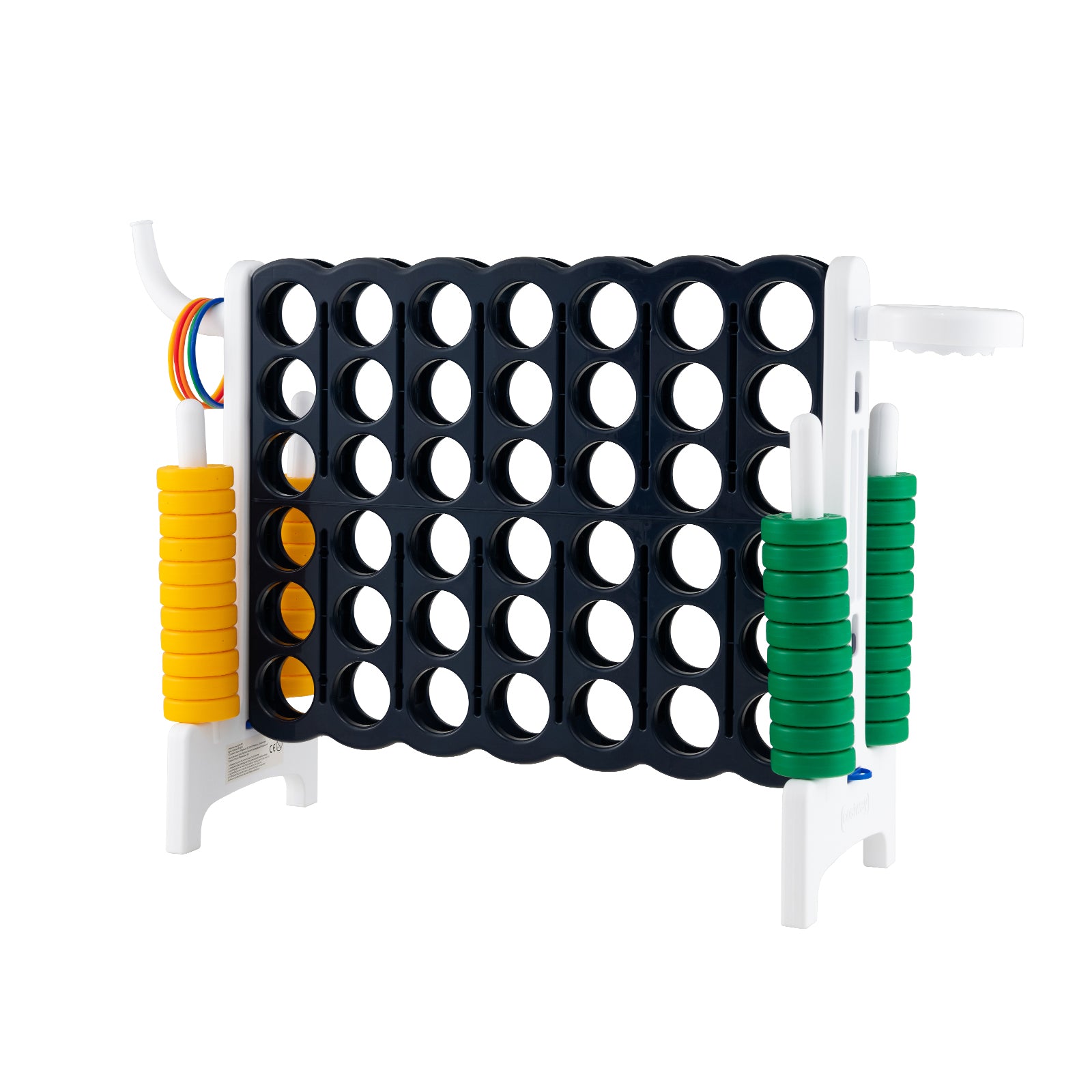 Giant Connect 4 Game Jumbo with 42 Rings-White