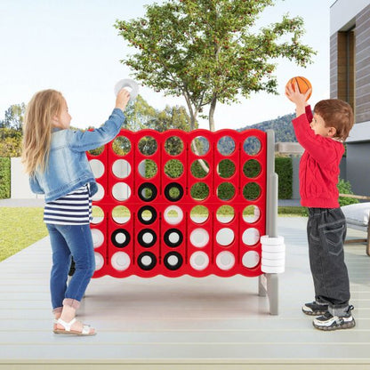Giant Connect 4 Game Jumbo with 42 Rings-Grey
