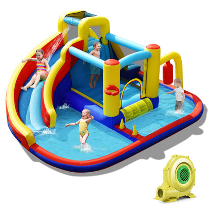 Giant Inflatable Kids Water Slide with 680W Blower