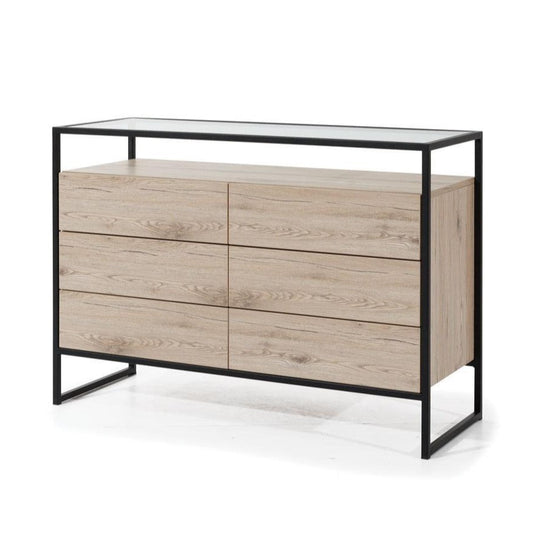 Glass Loft Chest Of Drawers 120cm