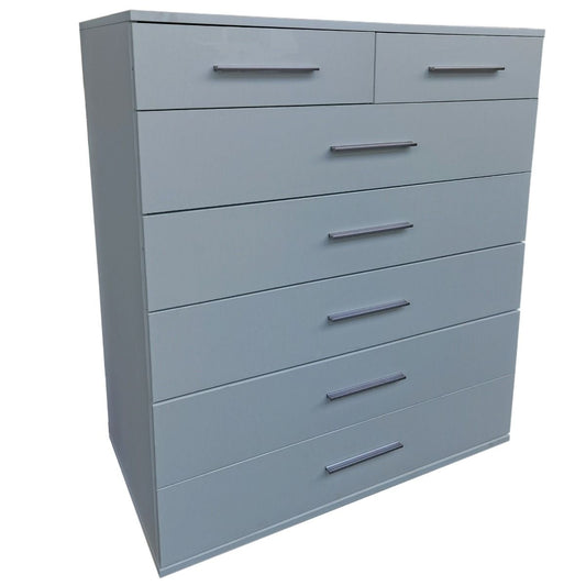 Grey Chest of Drawers TOKYO Large Chest, 7 Drawers