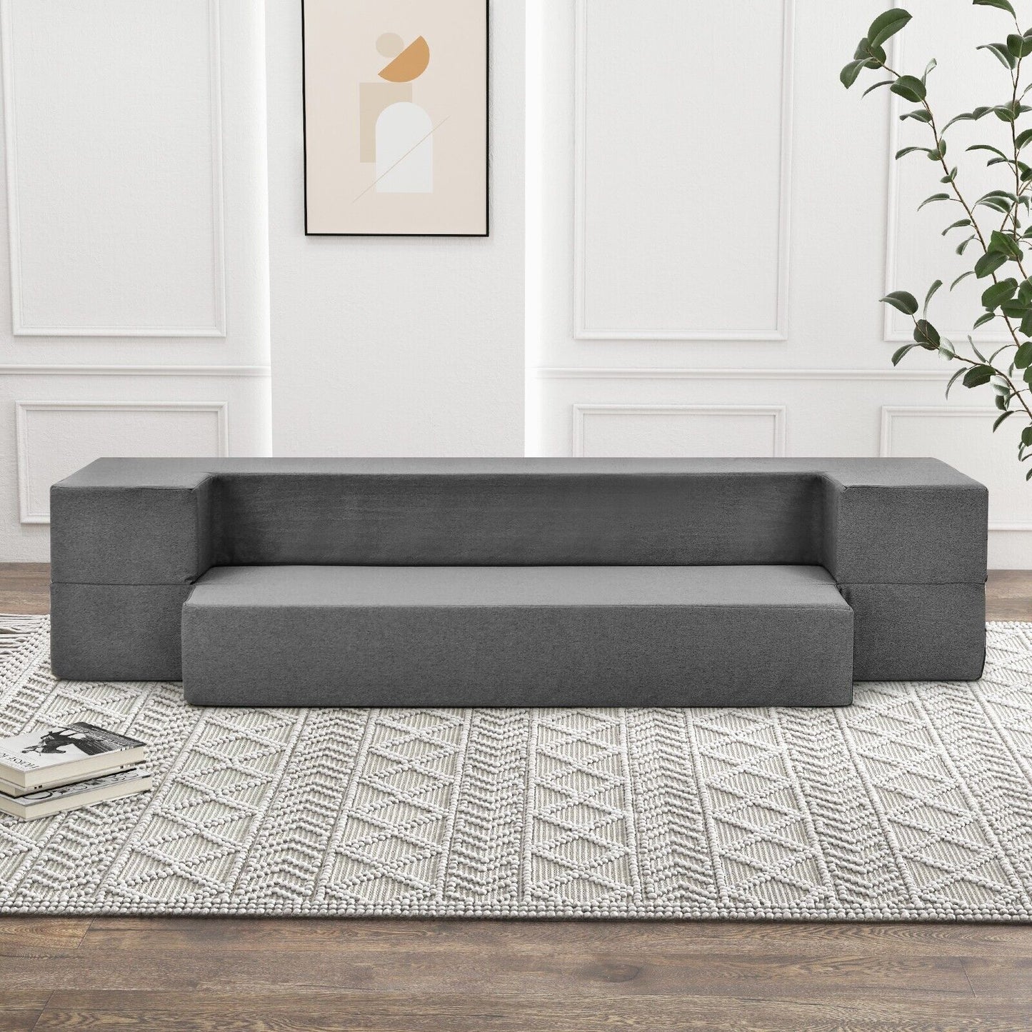 Convertible Folding Sofa Bed with Washable Cover-Queen size