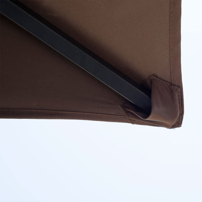 Outsunny 2.5M (8ft) New Double-Tier BBQ Gazebo Shelter Grill Canopy Barbecue Tent Shelter Patio Deck Cover - Coffee