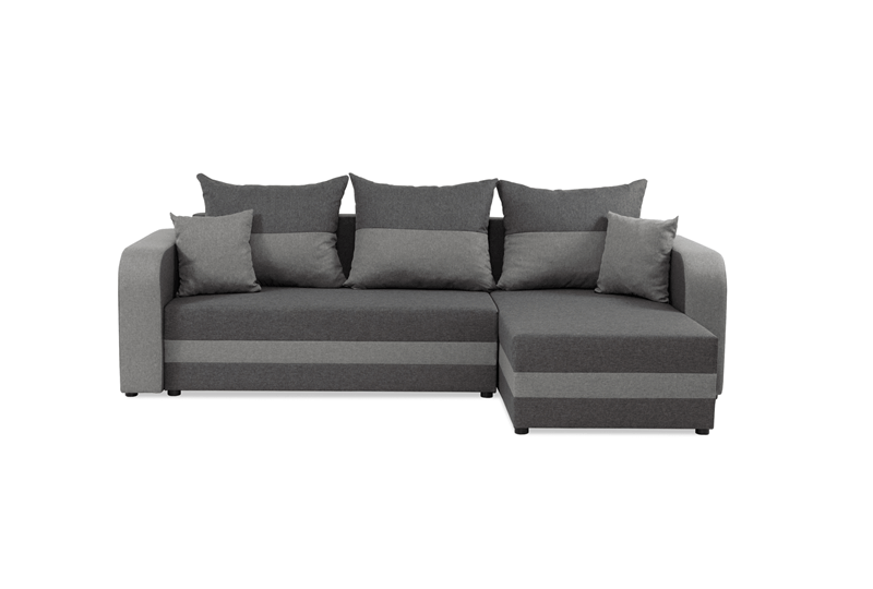 Corner Sofa Bed JUMBO Light Grey / Dark Grey