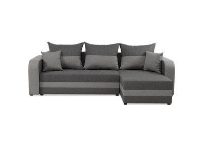 Corner Sofa Bed JUMBO Light Grey / Dark Grey