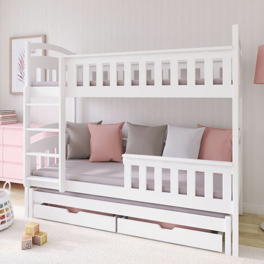 Bracknell Wooden Bunk Bed Harriet with Trundle and Storage