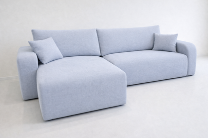 Corner Sofa Bed HAVANA Soft Grey