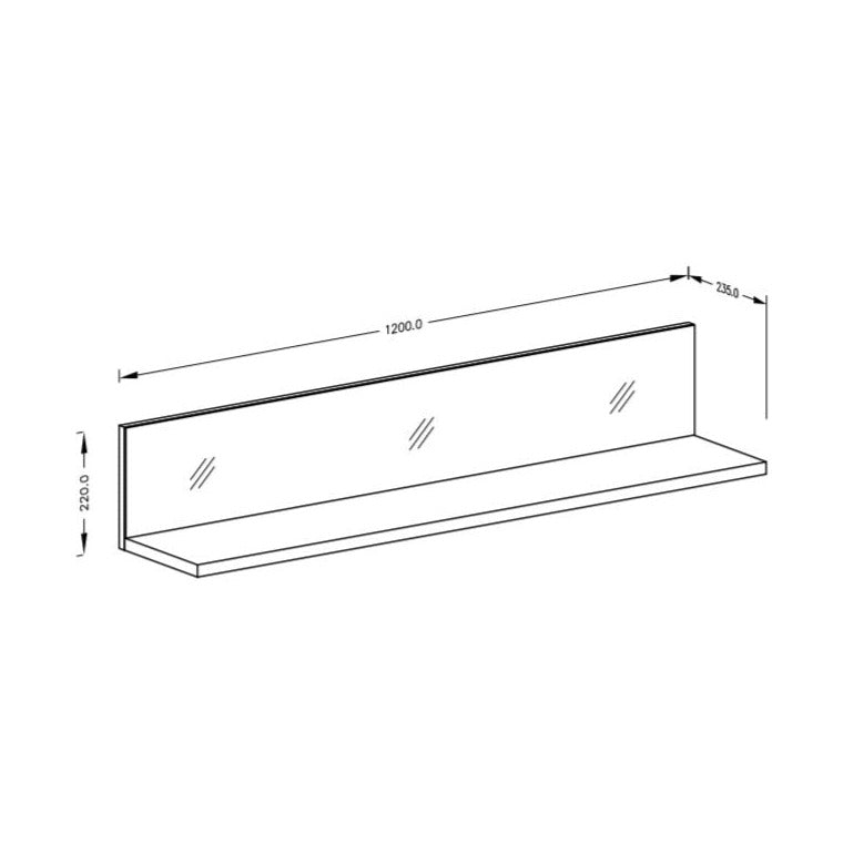 Helio 01 Wall Shelf 120cm