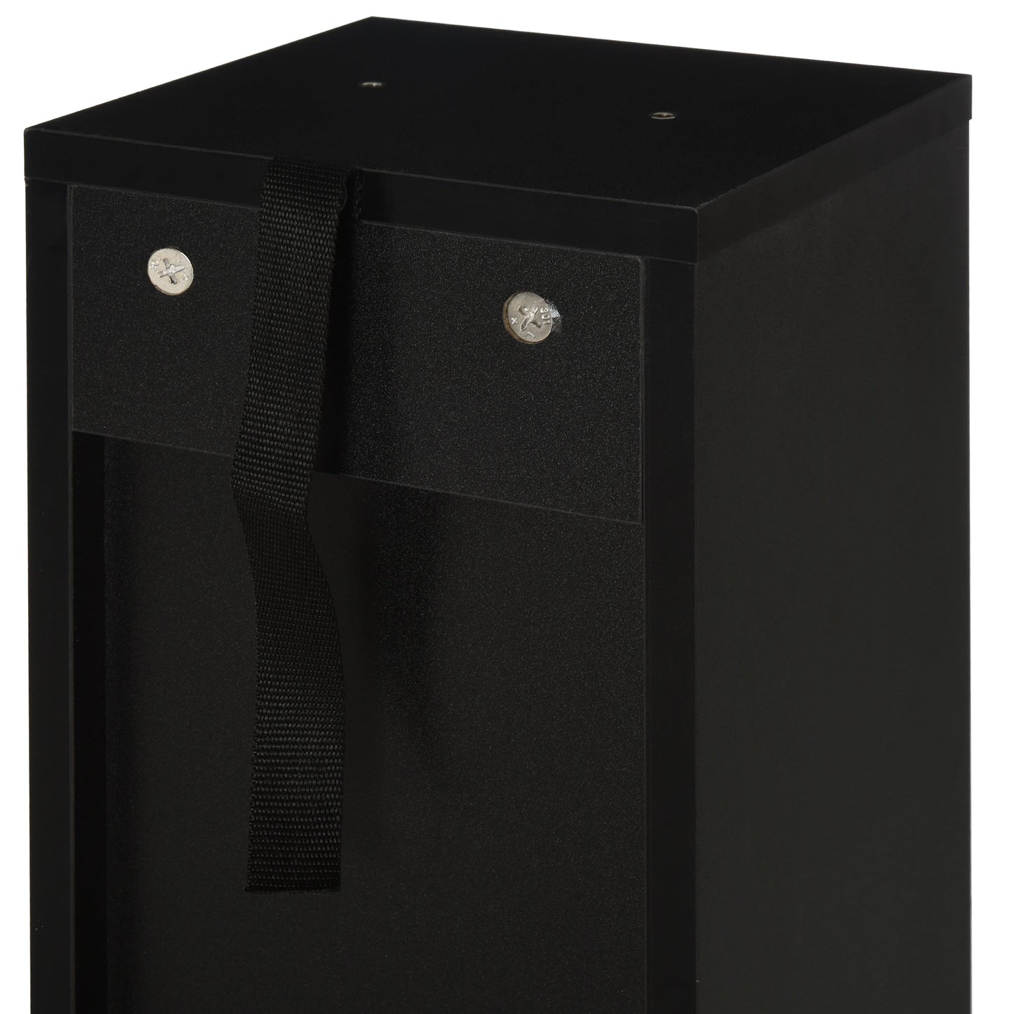 HOMCOM 204 CD Media Display Shelf Unit Set of 2 Blu-Ray Tower Rack w/ Adjustable Shelves Bookcase Storage Organiser, Black