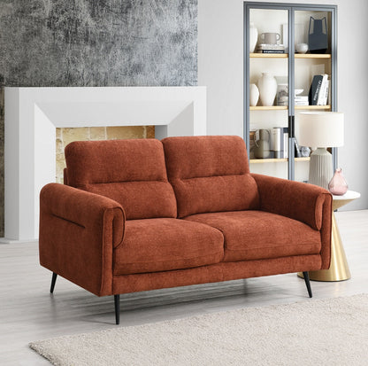 Oakmere Corner Sofa Burnt Orange Left Hand