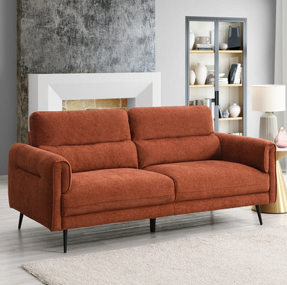 Oakmere Corner Sofa Burnt Orange Left Hand