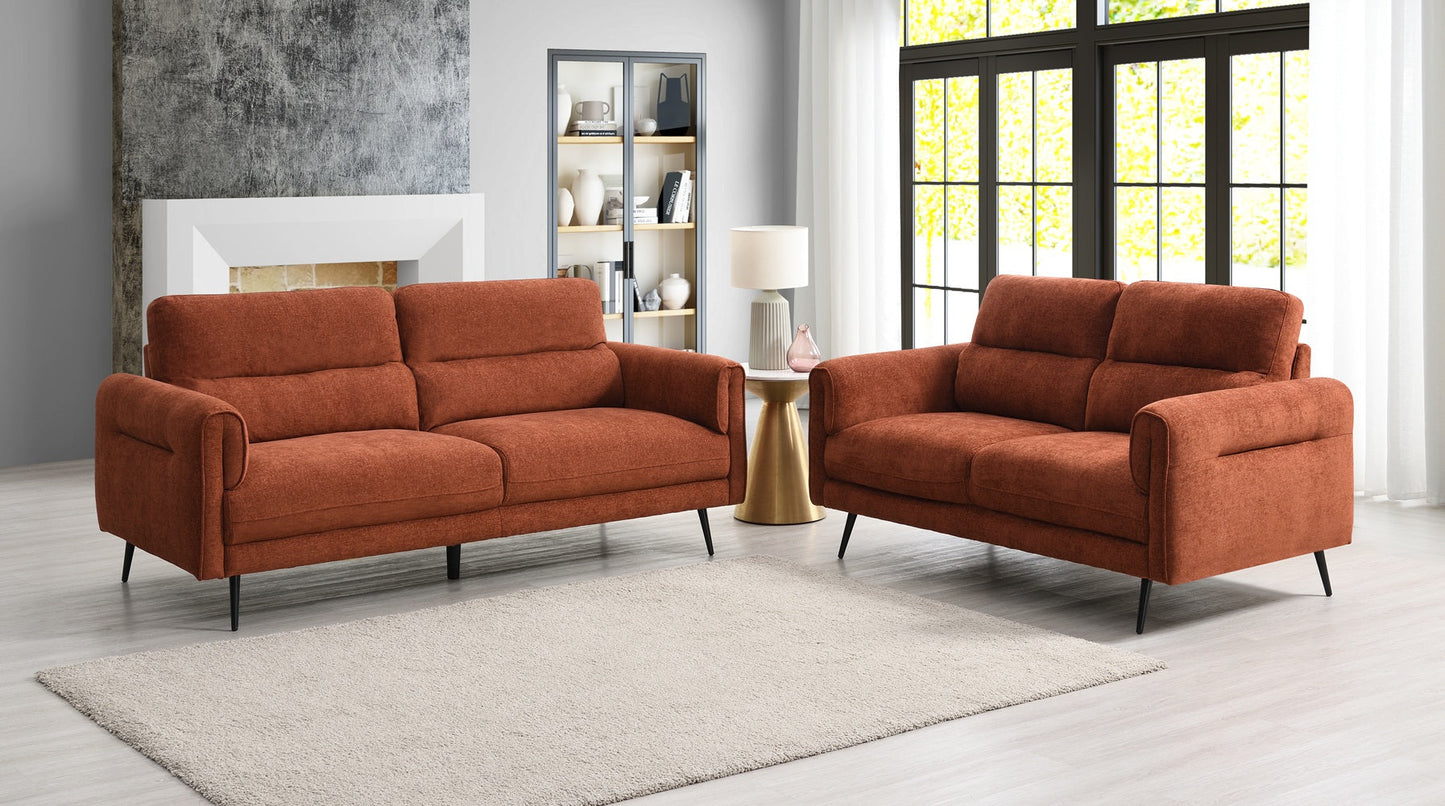 Oakmere Sofa 2 Seater Burnt Orange