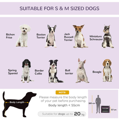 PawHut 80cm Pet Carrier, with Cushion, for Small and Medium Dogs - Purple