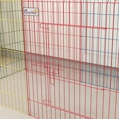 PawHut Pet Playpen Crate, with Eight Panels, Door, for Indoors and Outdoors, 60H x â156cm