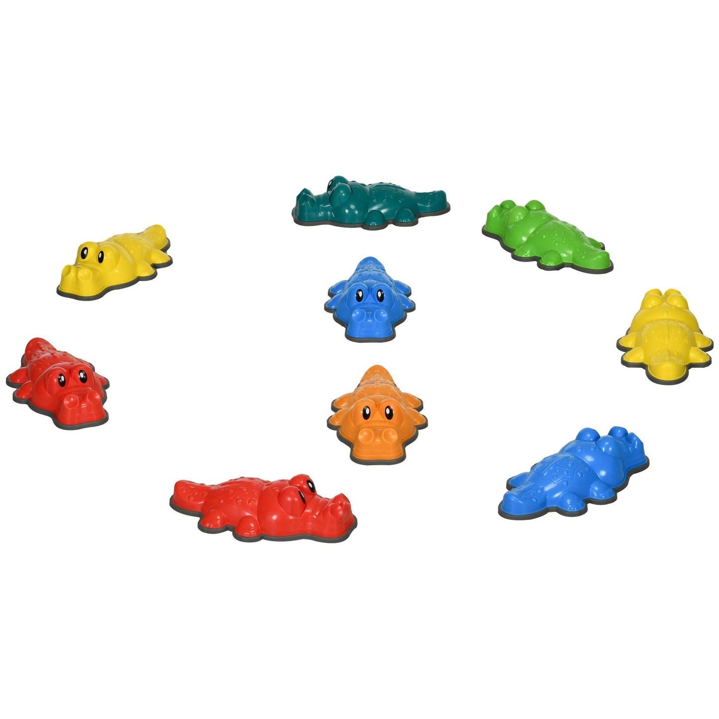 ZONEKIZ 9 Piece Kids Stepping Stones Crocodile Design with Anti-Slip Balance