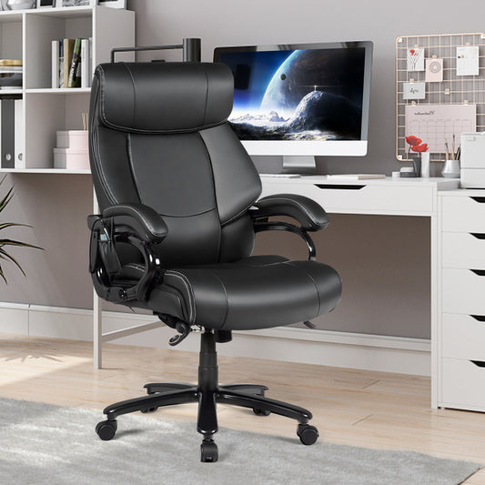 Ergonomiczny fotel biurowy z podłokietnikami i regulowaną wysokością - czarny