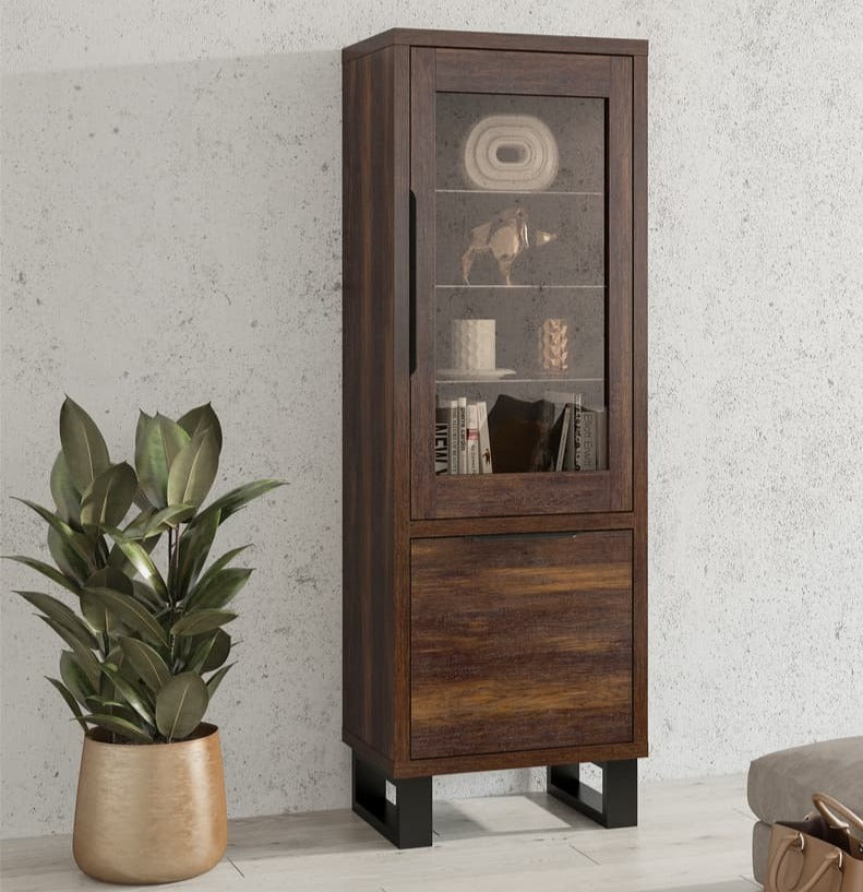 Halle 05 Tall Display Cabinet 84cm