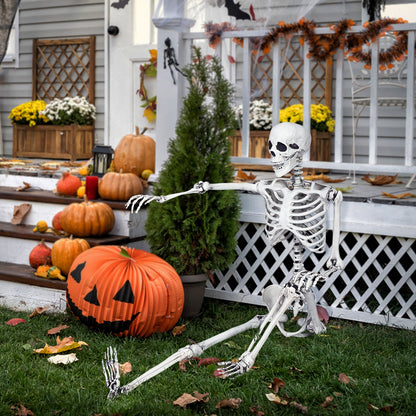 Halloween Life Size Full Body Skeleton Festival Skeleton Prop Decoration