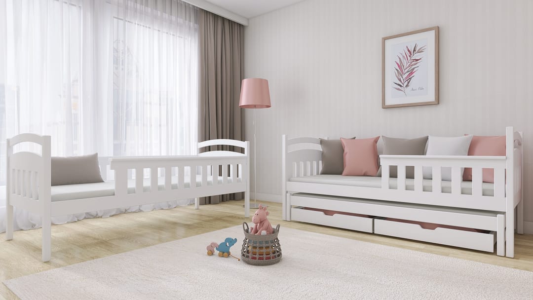 Bracknell Wooden Bunk Bed Harriet with Trundle and Storage