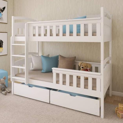 Wooden Bunk Bed Harry with Storage