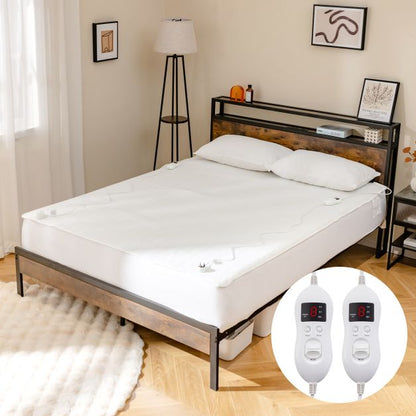 Heated Mattress Pad with 8 Temp Settings and Timing Function-L