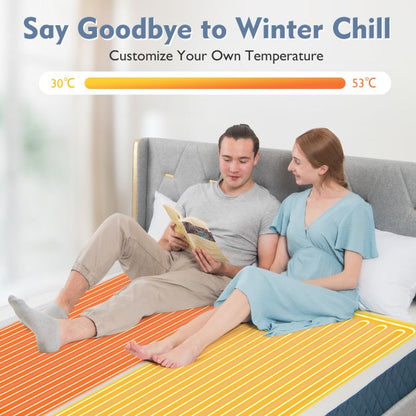 Heated Mattress Pad with 8 Temp Settings and Timing Function-L