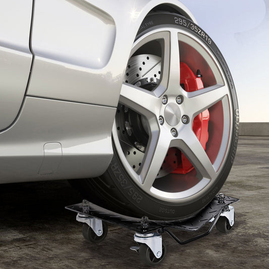 Heavy Duty Steel Tire Skates with Lockable Casters and Handle for Cars Trucks-2