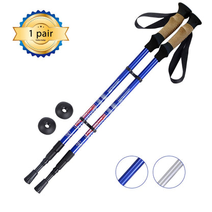 Hiking Pole Adjustable 65-135 cm-Navy