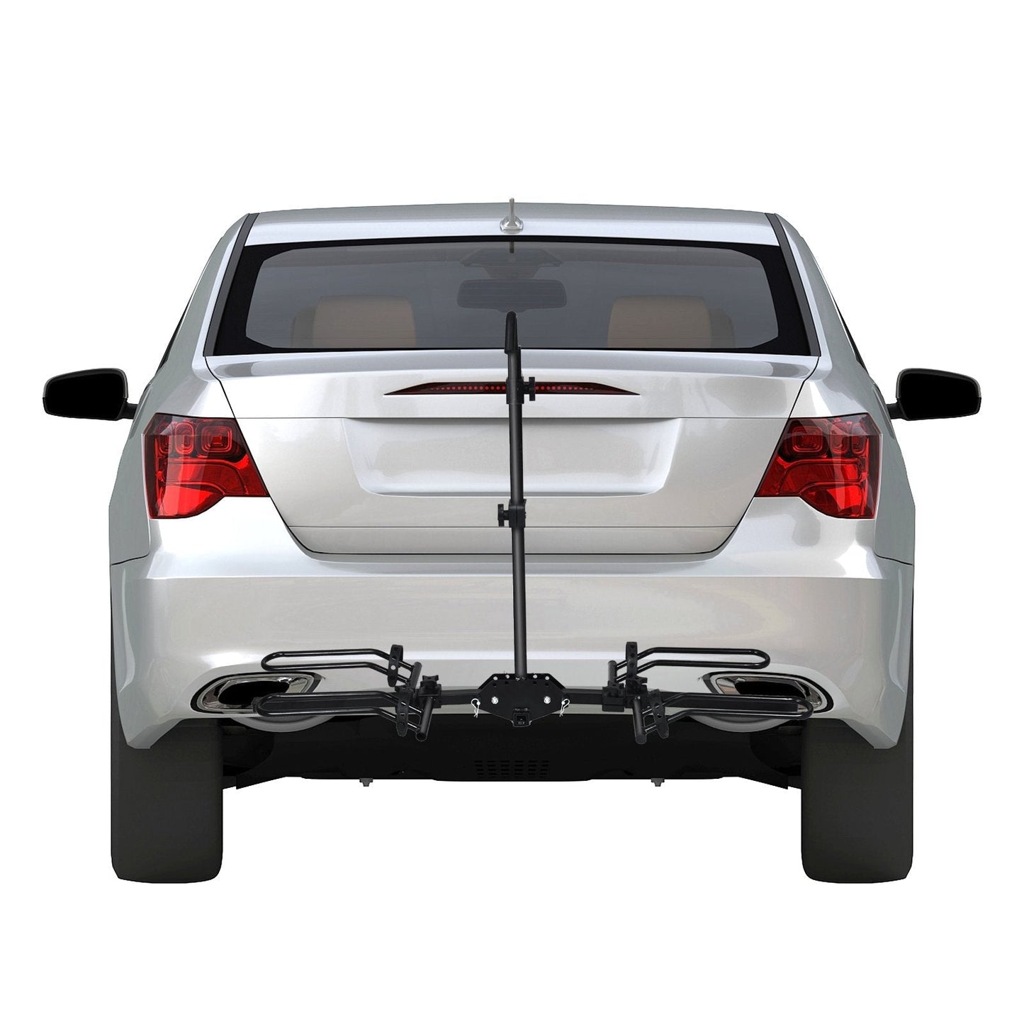 2-bike Hitch Mount Rack with Retractable Tire Cradles