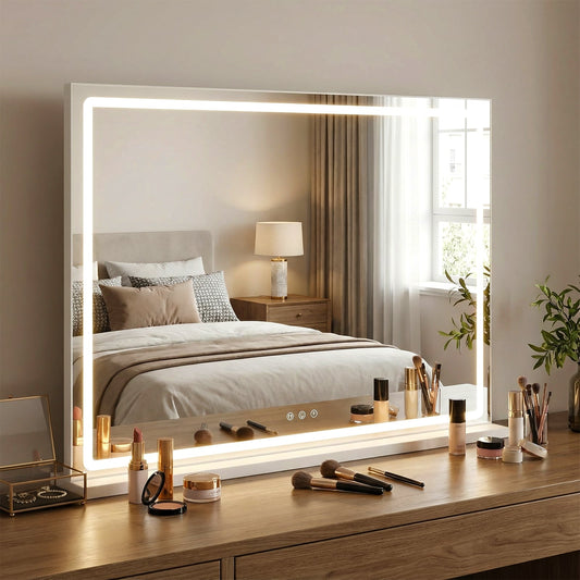 Hollywood Vanity Mirror with Lights and Adjustable Brightness-White