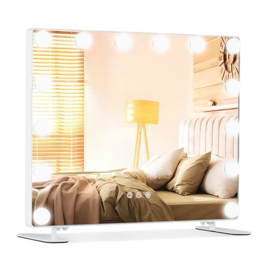 Hollywood Vanity Mirror with 3 Lighting Modes and Adjustable Brightness-White