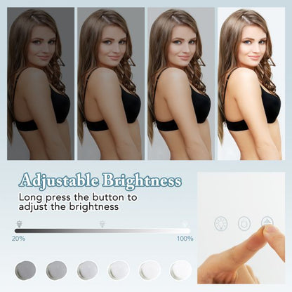 Hollywood Vanity Mirror with 3 Lighting Modes and Adjustable Brightness-White