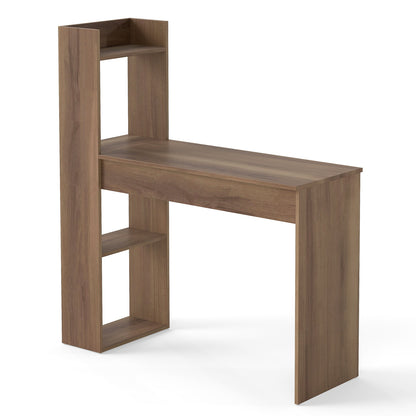 Home Office Desk with Bookshelf 110 CM Study Writing Table-Oak