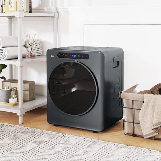 HOMCOM 4kg Compact 40-60â  Tumble Dryer - Grey