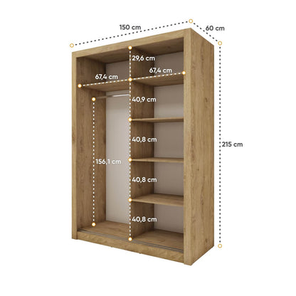 Idea ID-17 Sliding Door Wardrobe 150cm