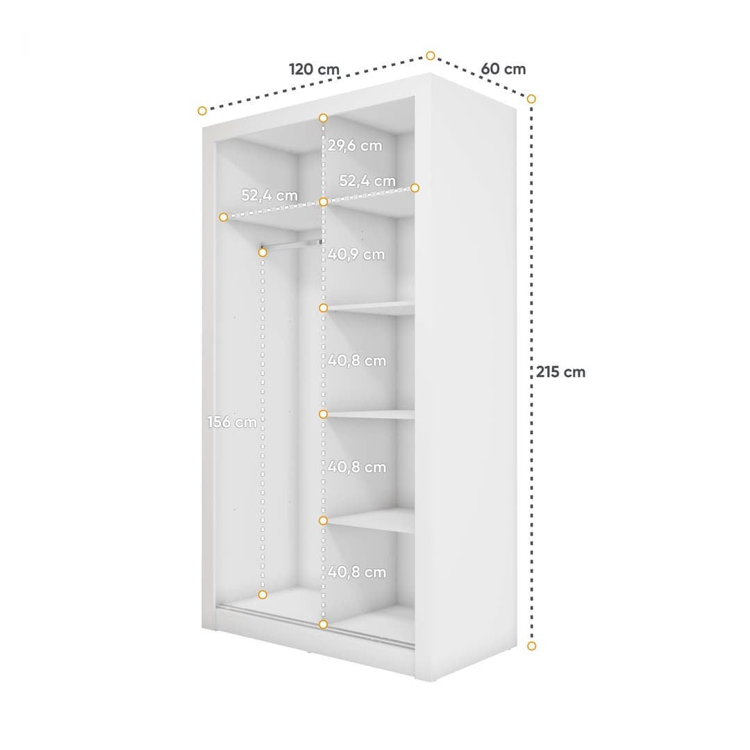 Idea ID-18 Sliding Door Wardrobe 120cm