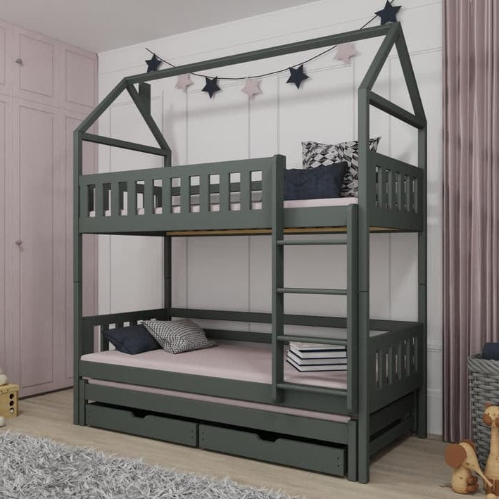 Iga Bunk Bed with Trundle and Storage