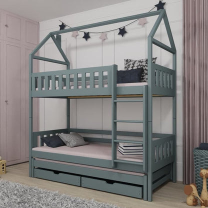 Iga Bunk Bed with Trundle and Storage