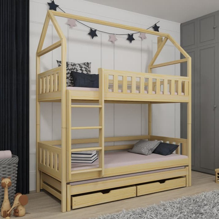 Iga Bunk Bed with Trundle and Storage