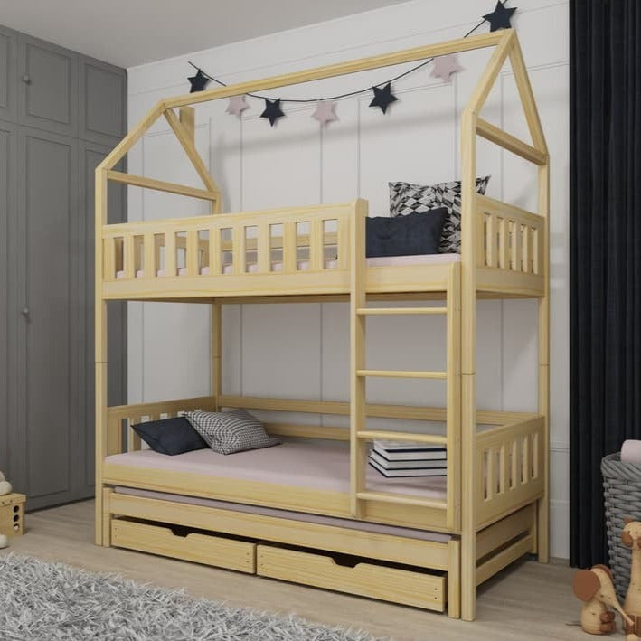 Iga Bunk Bed with Trundle and Storage