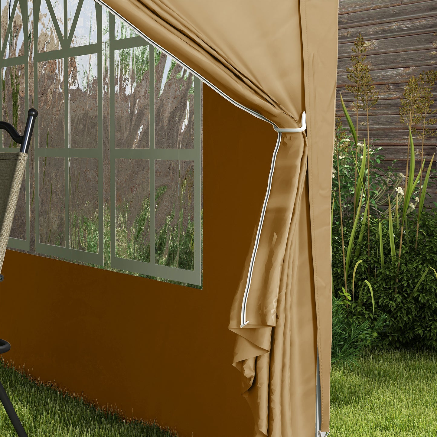 Outsunny 3 x 3(m) Pop Up Altana - Khaki
