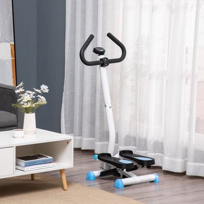HOMCOM Twister Stepper, Stepper z regulowanym oporem, Ekran LCD - Niebieski