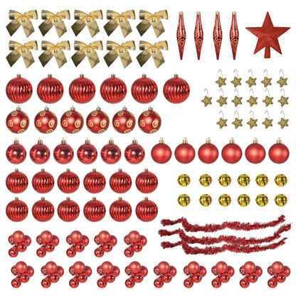 HOMCOM 6' Artificial Prelit Christmas Trees Holiday DŽcor with Warm White LED Lights, Auto Open, Tinsel, Ball, Star