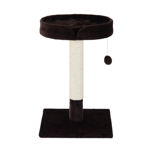 Pawhut Cat Tree Scratching Activity Center-Beige/Brown