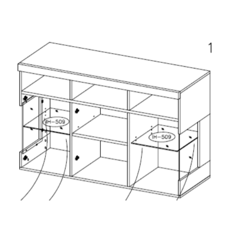 India 42 Display Cabinet 182cm