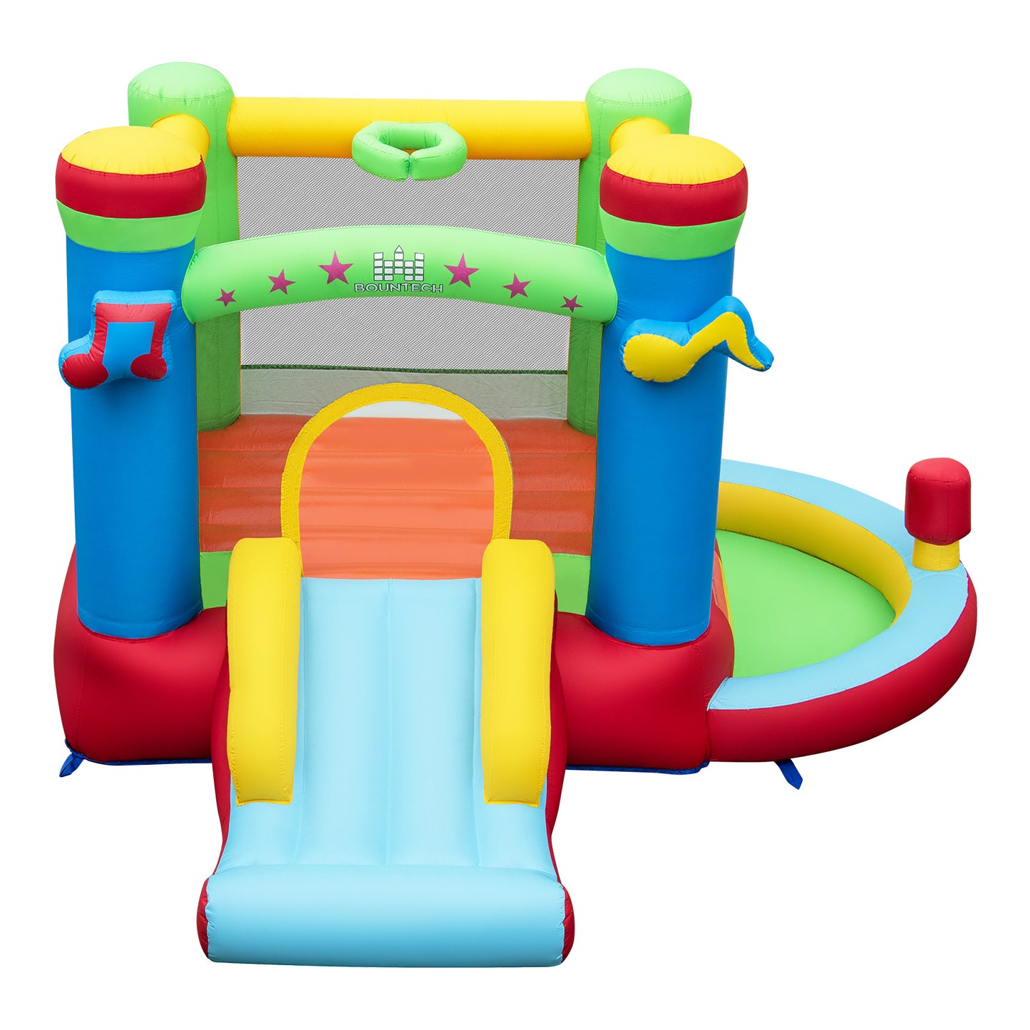 Inflatable Bounce House with Slide and Jumping Area with Blower